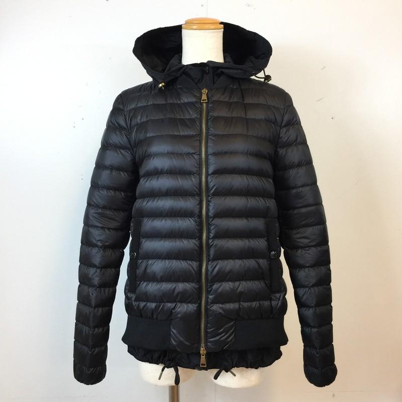 即出荷 Honore Lay460m モンクレール Moncler Giubbotto Mr ルーマニア製 0 レディース 黒 並行 定16万 ボンバージャケット アウター ダウンジャケット オノレ コート アウター