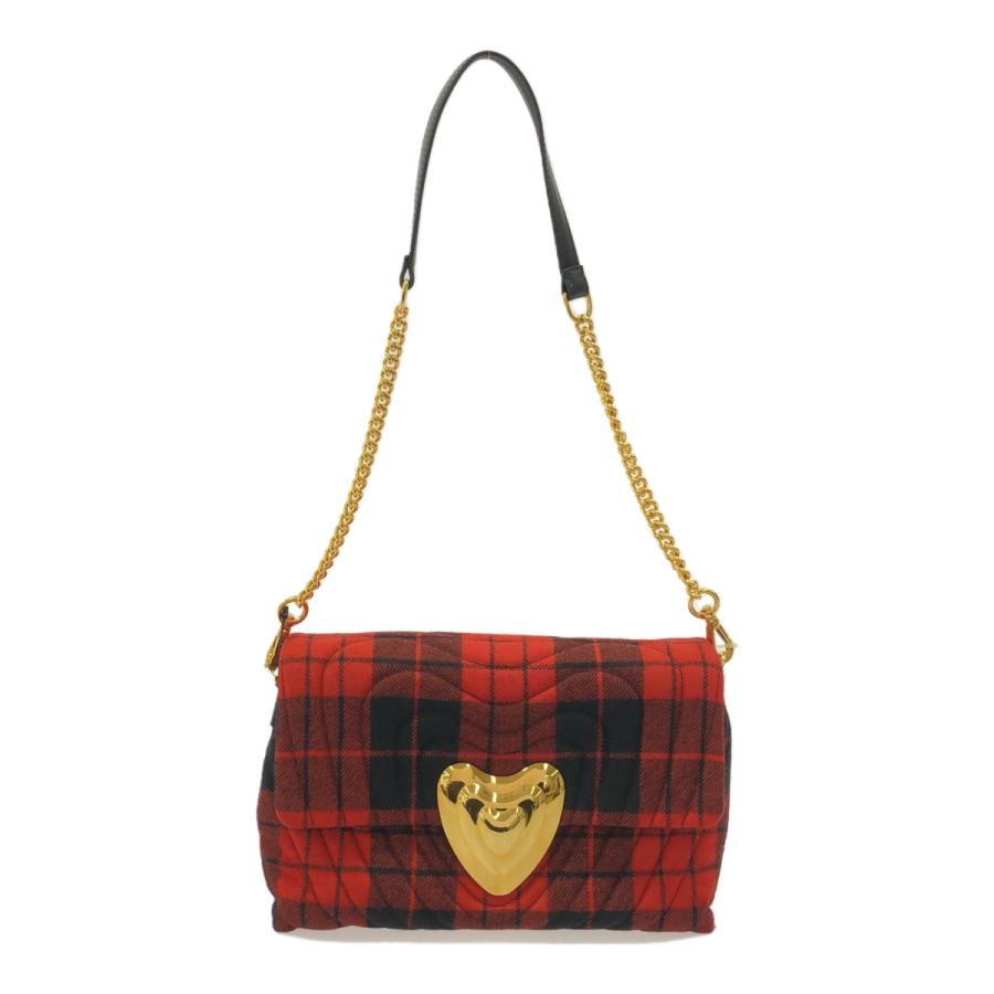 ESCADA エスカーダ 【lay2311R】 ハートバックル キルティング チェーンショルダーバッグ カバン チェック イタリア レザー MR | ESCADA