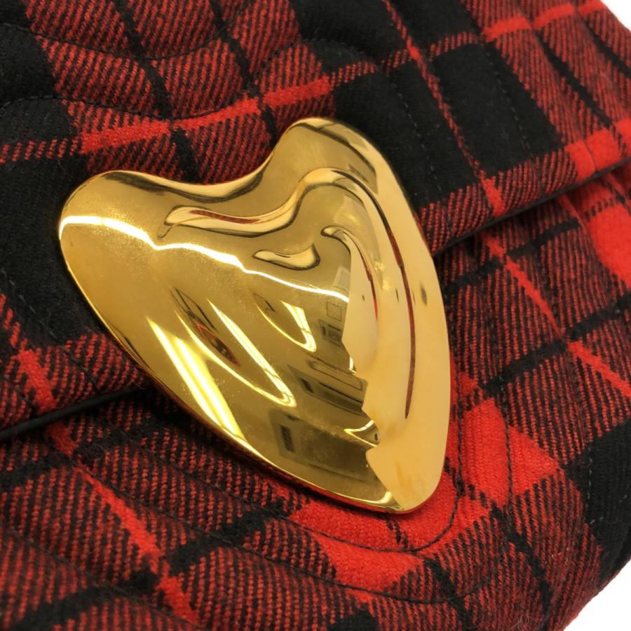 ESCADA エスカーダ 【lay2311R】 ハートバックル キルティング チェーンショルダーバッグ カバン チェック イタリア レザー MR | ESCADA | 05