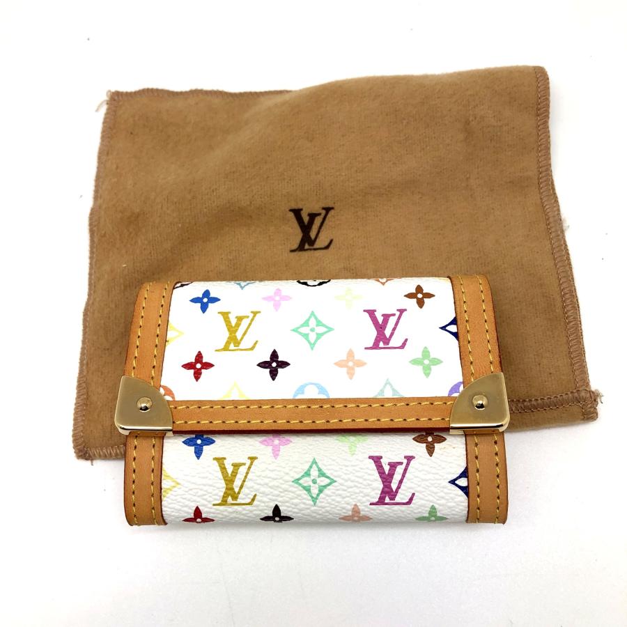 Louis Vuitton コインケース ホワイト・マルチカラーポルトモネプラ