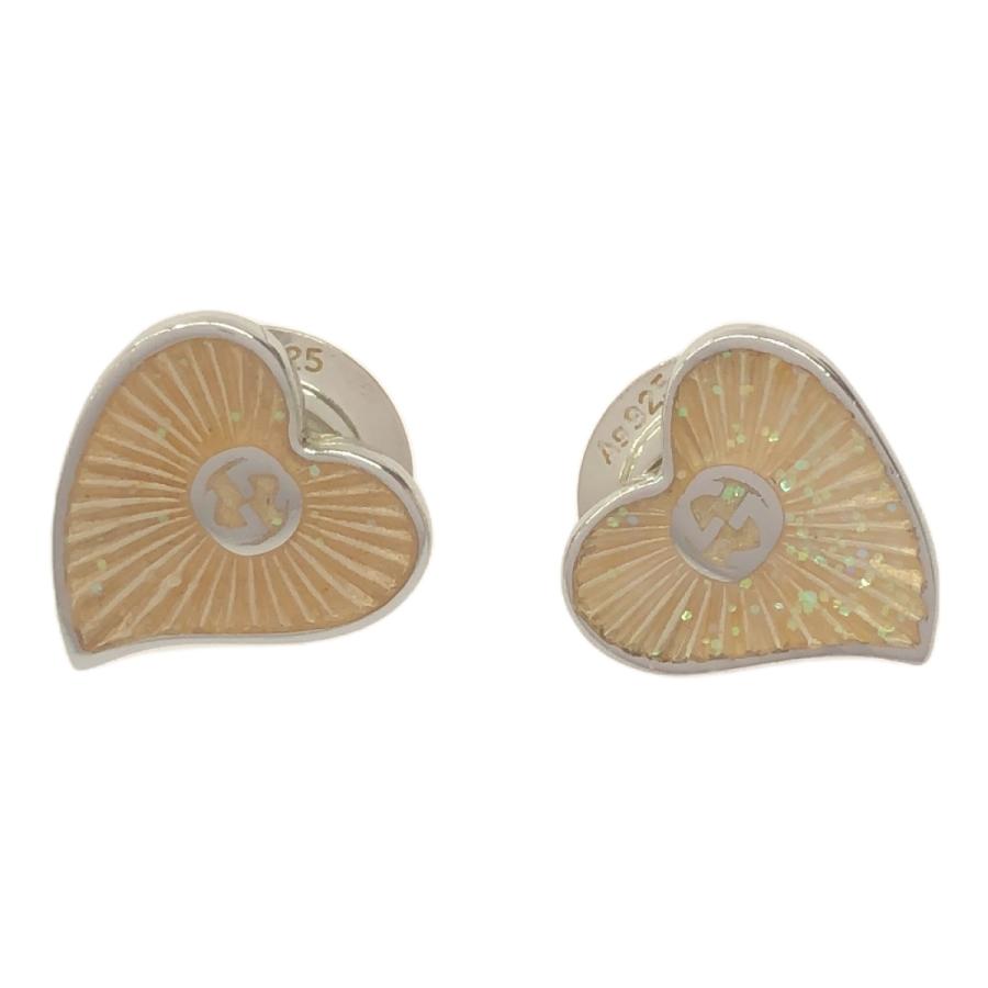 GUCCI グッチ 【layRM0063T】 ピアス ハート GG インターロッキング