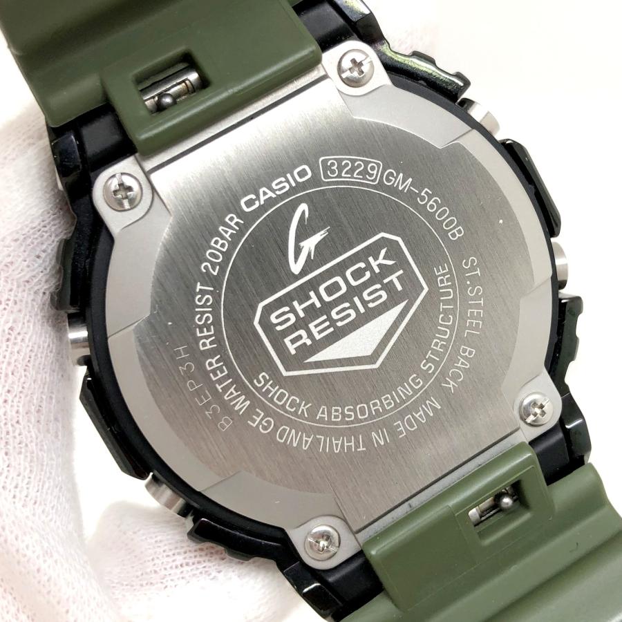 【美品】CASIO G-SHOCK 腕時計 迷彩柄 GM-5600B 美品◇ジーショック 腕時計 GM-5600B メタルベゼル 迷彩柄 G