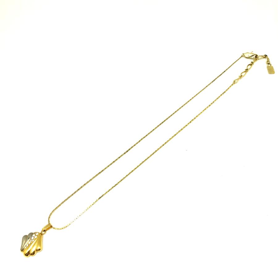 YVESSAINTLAURENT ヴィンテージ 貝殻ゴールドネックレス YVES SAINT LAURENT イヴ・サンローラン 【lay0801R】 シェル