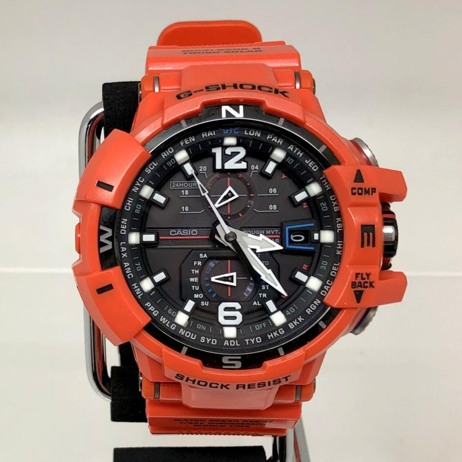 値下げ CASIO G - SHOCK GW - A1100R Casio G-Shock GW-A1100R Sky Cockpit Orange W/Box Tested