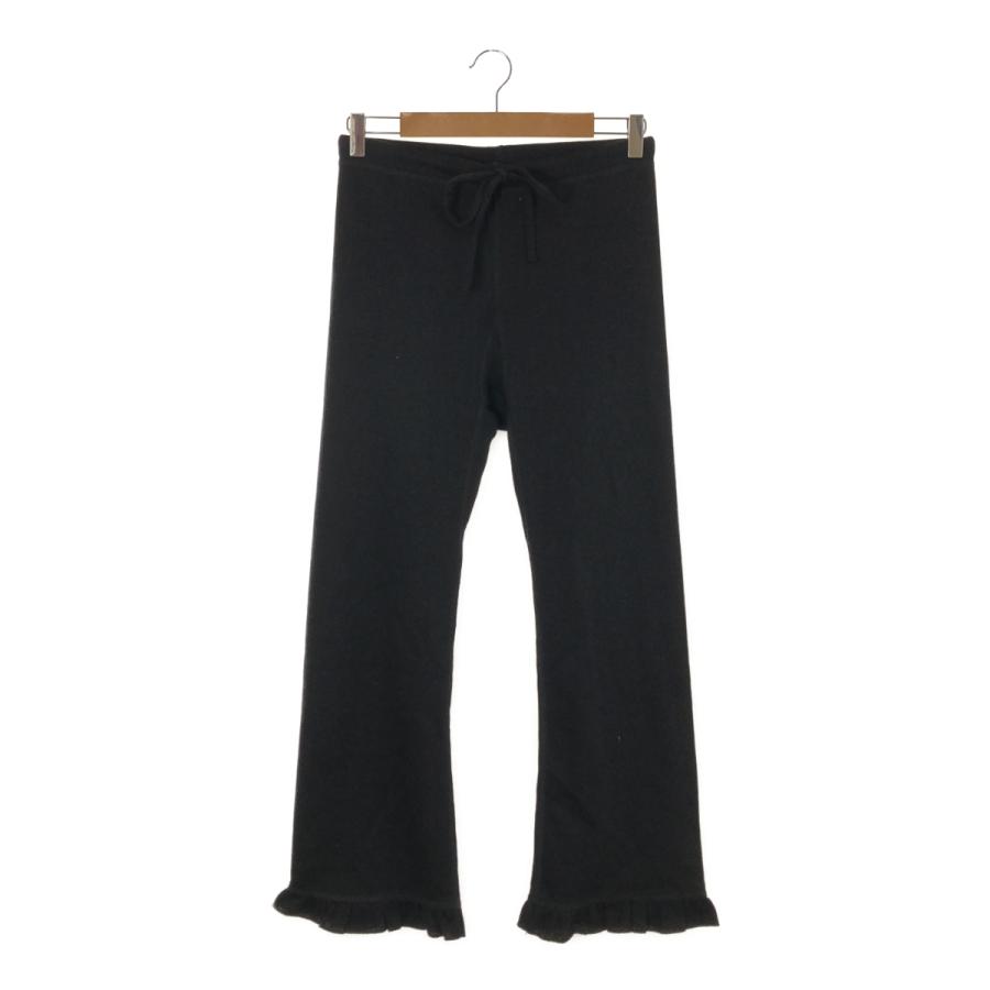 RHODOLIRION RIBBED FRILL PANTS リブパンツ RHODOLIRION｜Ribbed Frill Pant （リブ・フリルパンツ） - saro