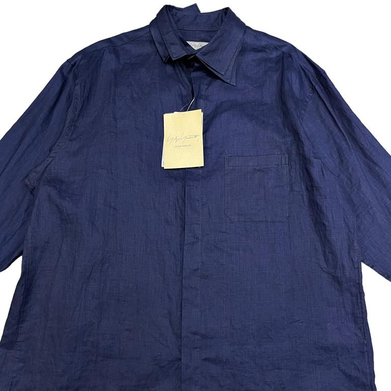 Yohji Yamamoto Pour Homme 【men3467I】 23SS インディゴリネン Yohji Yamamoto Pour Homme 【men3467I】 23SS インディゴリネン