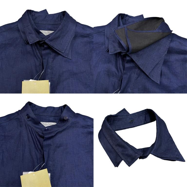Yohji Yamamoto Pour Homme 【men3467I】 23SS インディゴリネン Yohji Yamamoto Pour Homme 【men3467I】 23SS インディゴリネン