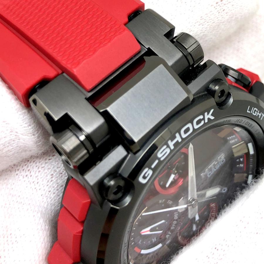 G-SHOCK ジーショック CASIO カシオ 腕時計 MTG-B1000B-1A4JF MT-G 電波ソーラー ブラック レッド アナログ  【ITUGK04KK4L4】