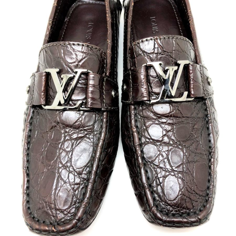 ルイヴィトン モンテカルロ ドライビングシューズ ロゴ シルバー金具 26.5 ルイヴィトン モンテカルロ ドライビングシューズ ロゴ シルバー