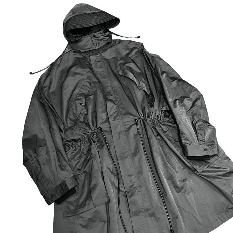 JOE CHIA 【men2846I】 18AW Woven Oversized Long Hooded Jacket