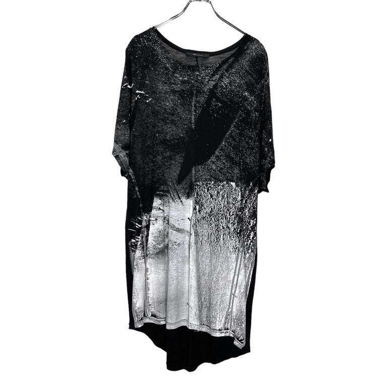 MA_JULIUS 【men3547I】 15SS 転写デフォームドプリントカットソー T