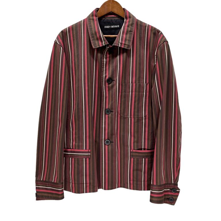 ISSEY MIYAKE MEN 【men3029I】 02AW コットンストライプワーカー 