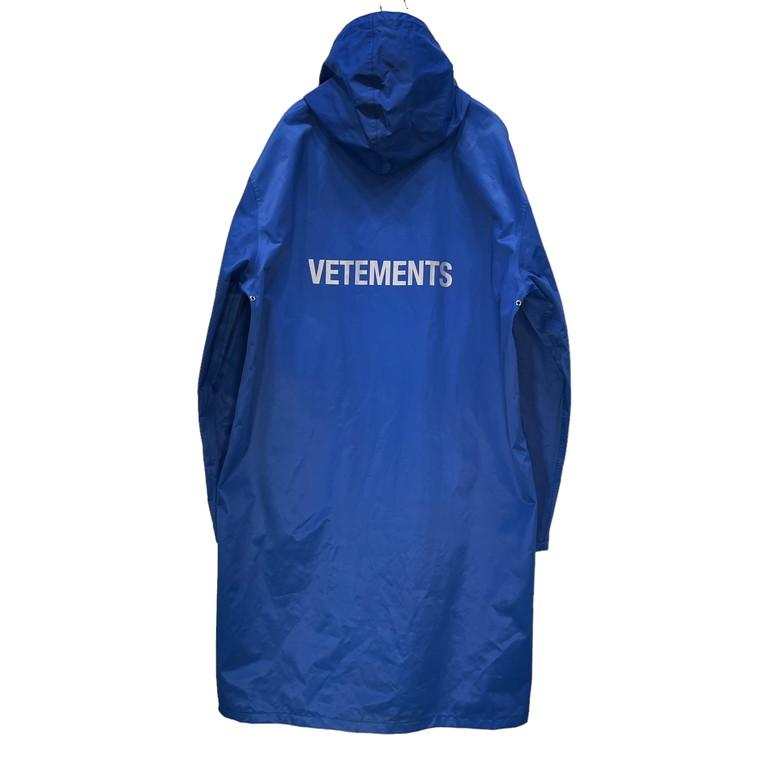 VETEMENTS 【men624Y】 18AW オーバーサイズロゴレインコート