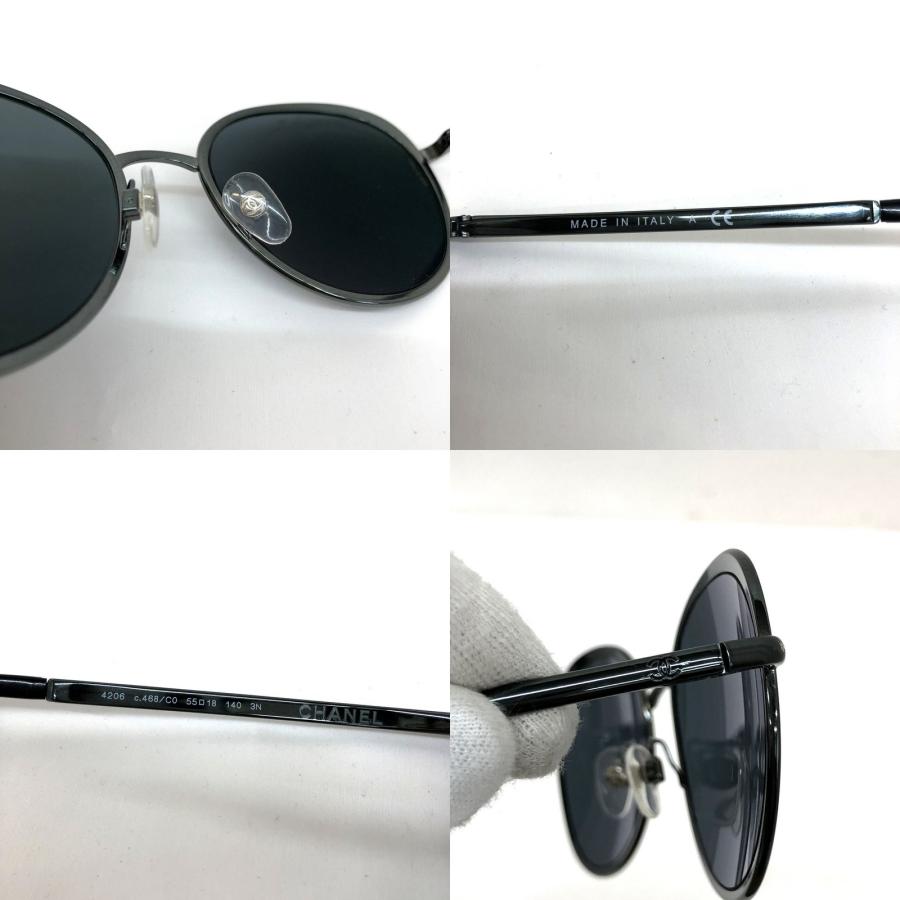 【シャネル】Chanel　ココマーク ロゴ ミラー サングラス 4206 シャネル 4206 ココマーク サングラス GP×プラスチック シルバー