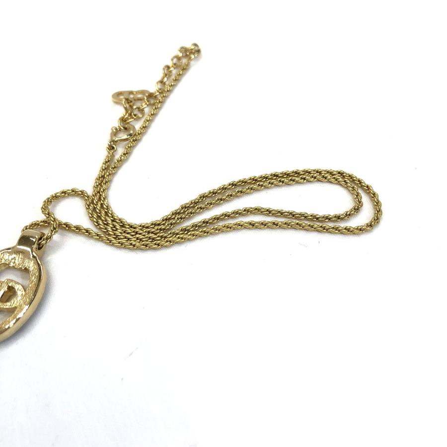 極美品 Christian Dior クリスチャン ディオール ネックレス ゴールド