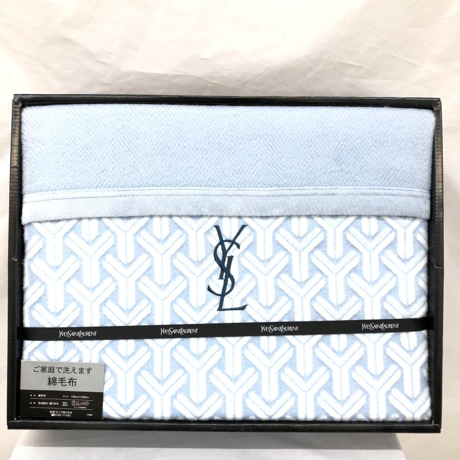中古 YVES SAINT LAURENT イヴサンローラン イブサンローラン 綿毛布