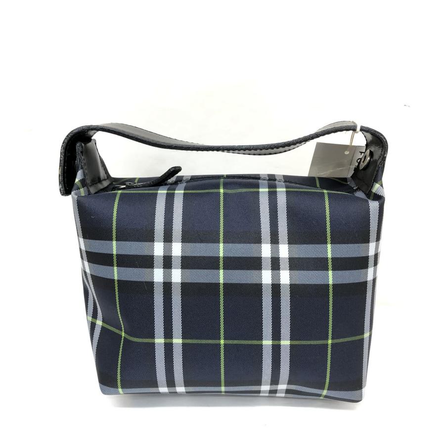 極美品 BURBERRY バーバリー ハンドポーチ コスメポーチ ネイビー 
