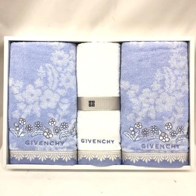 極美品 GIVENCHY ジバンシィ ジバンシー フェイスタオル ゲストタオル