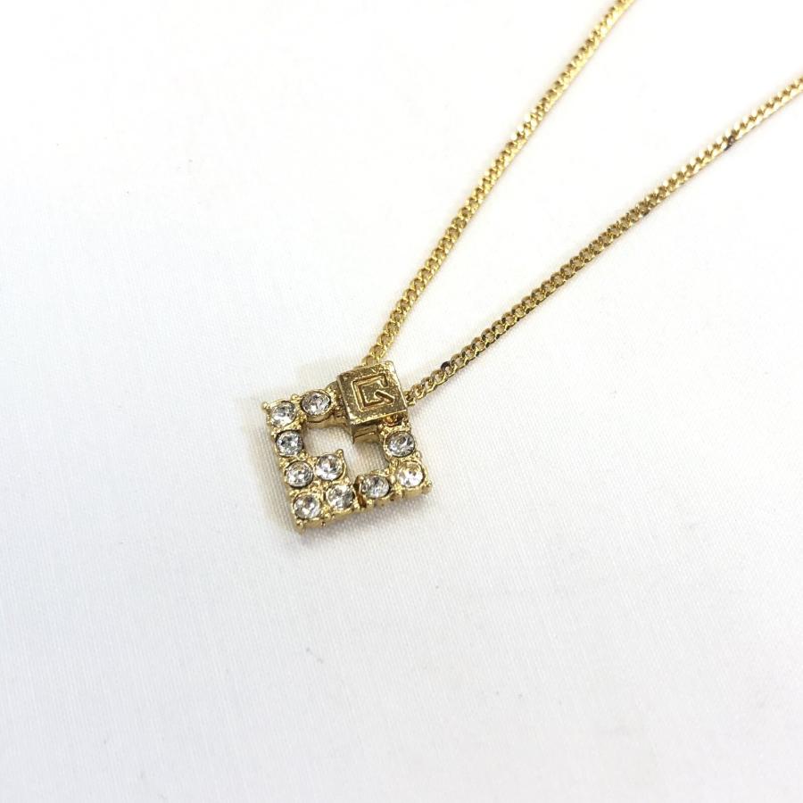 中古 GIVENCHY ジバンシー ジバンシィ ネックレス ゴールド Gロゴ 