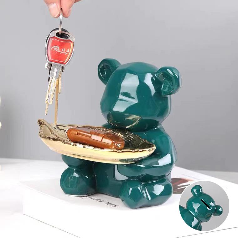 玄関鍵置き トレイ トレー 鍵置き場 置物 収納アイデア 玄関飾り 貯金箱小銭入れ 雑貨 クマ 省スペース 人気 オシャレ インテリア 新築お祝い 4vlcdklm0e 家具 インテリア Www Robotnature Com