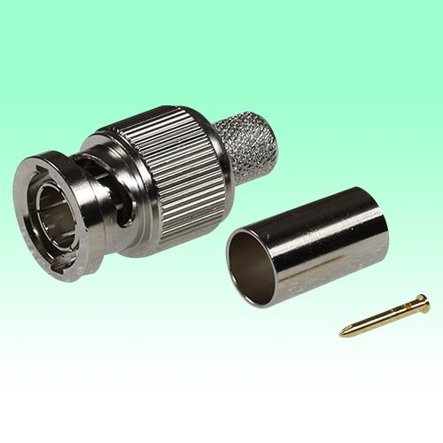 BNCコネクタ 圧着 カナレ工具対応品 5CFB・3C2V 10個セット 75Ω