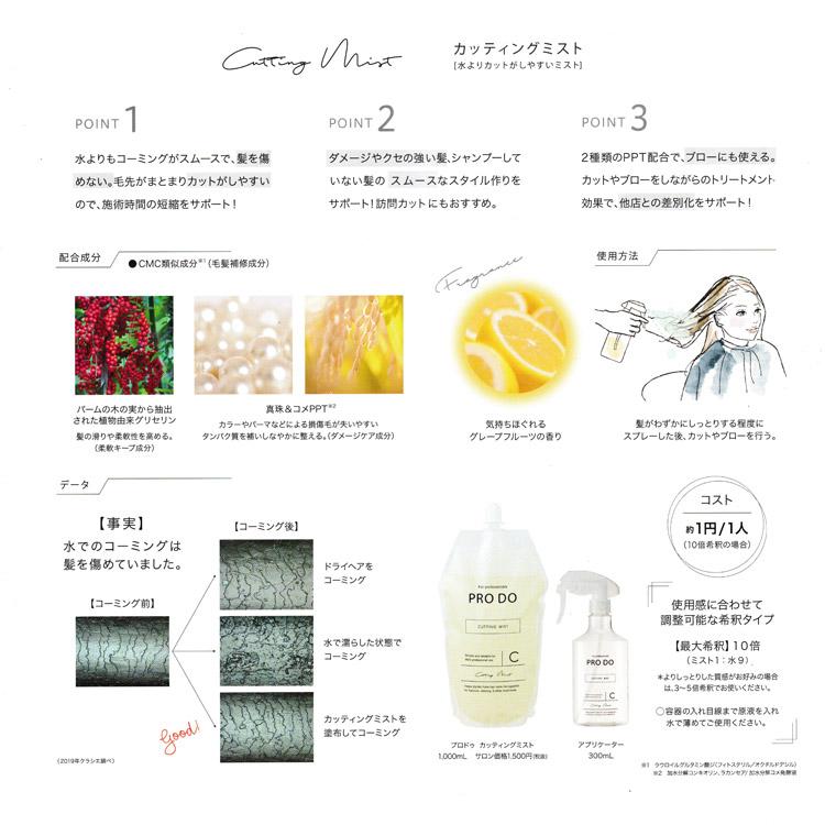 クラシエ プロドゥ カッティングミスト ブローローション 1000ml ス