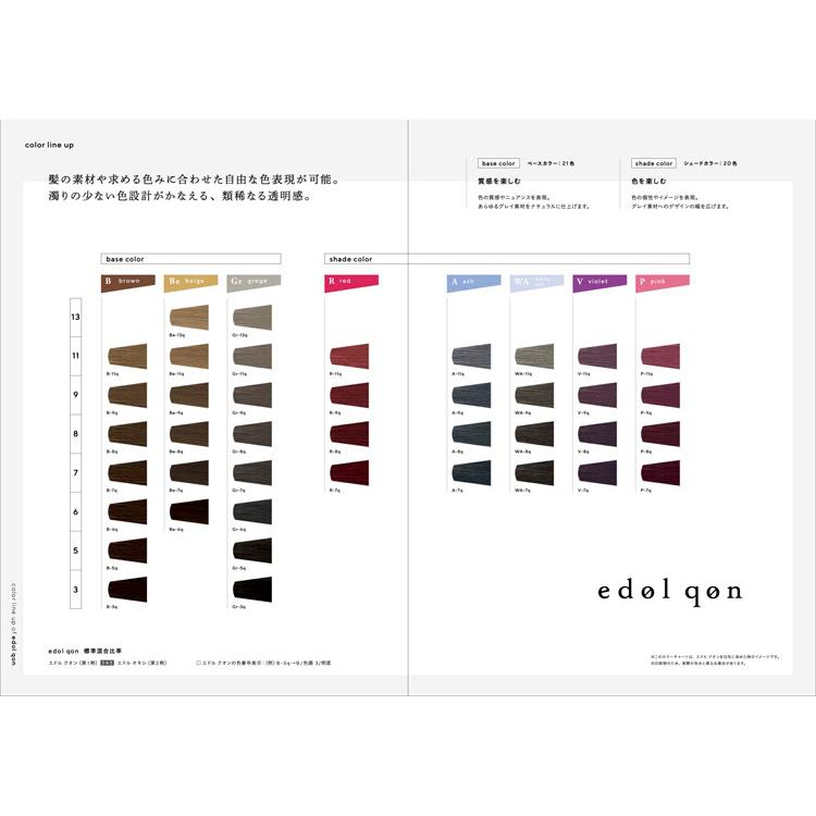 ルベル エドルクオン 1剤 120g ヘアカラー A P V R Wa 透明感 低刺激