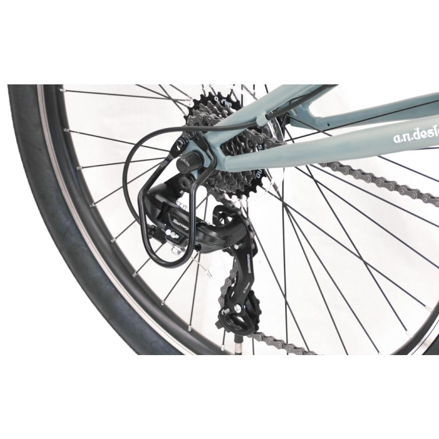a.n.design-works 新年お届け クロスバイク 自転車 26インチ 7段変速