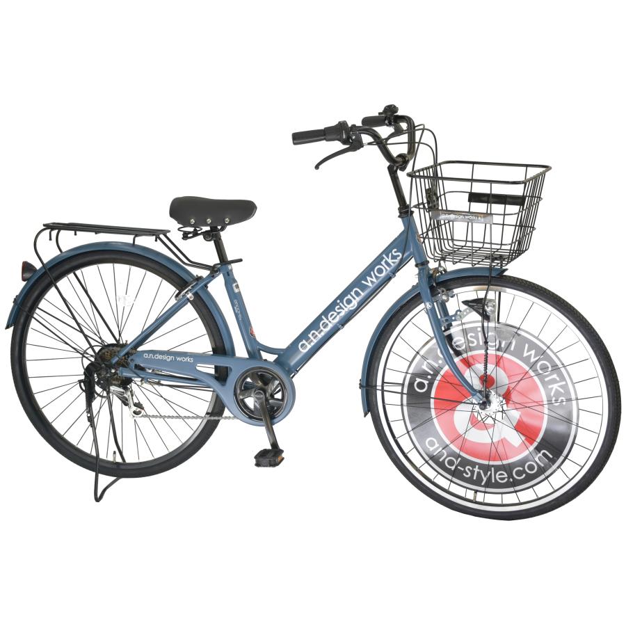 自転車 27インチ 6段変速 LEDオートライト ガンメタ 通学用 訳あり品 Amazon | 27.5型 6段変速・LEDオートライト付 シティサイクル