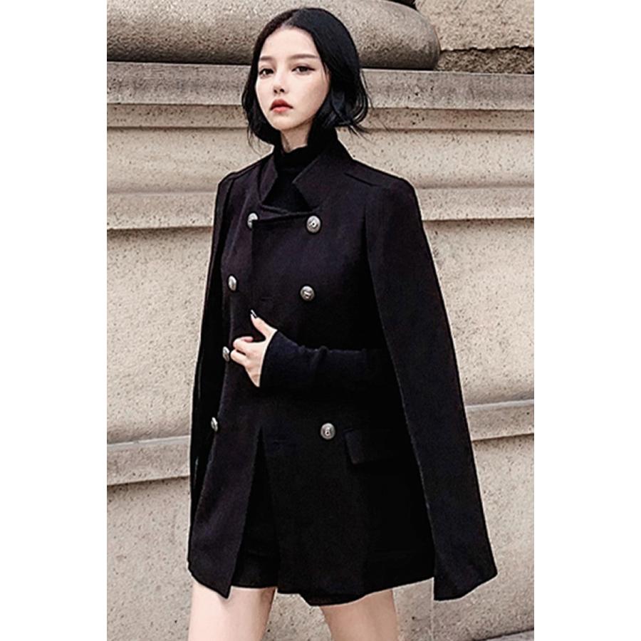 アウター コート ミリタリー ブリティッシュ ポンチョ ワンピース風 英国風 ボタン A034 Next Edge 通販 Yahoo ショッピング