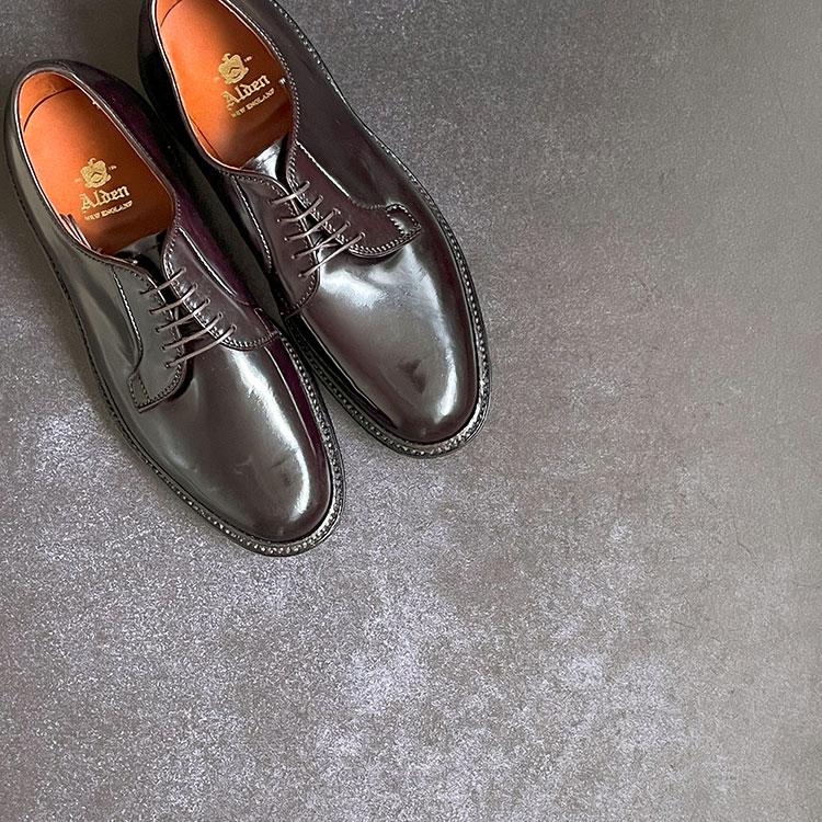 Alden オールデン PLANE TOE CORDOVAN プレーントゥ コードバン 990 D バーガンディー｜nextfocus｜04