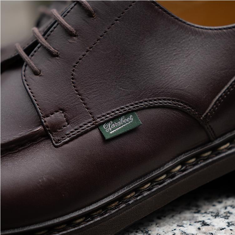 シャンボードparabootパラブーツUK8カフェ26.5cmこげ茶ランス等 シャンボードparabootパラブーツUK8カフェ26.5cmこげ茶ランス等