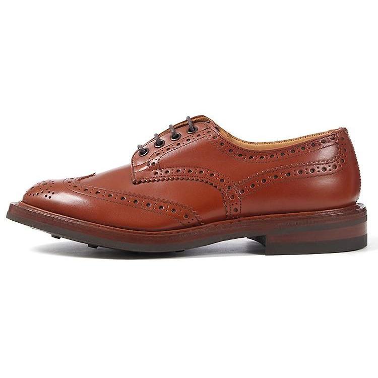 新品同様品 トリッカーズ バートン M5633 レザー シューズ マロン UK8 Tricker's トリッカーズ COUNTRY BOURTON カントリーバートン
