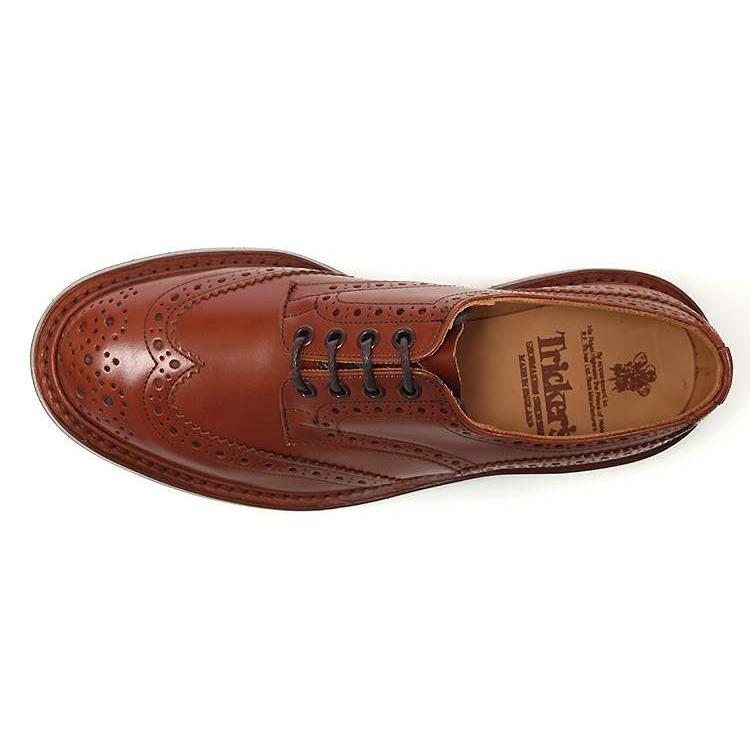 新品同様品 トリッカーズ バートン M5633 レザー シューズ マロン UK8 Tricker's トリッカーズ COUNTRY BOURTON カントリーバートン