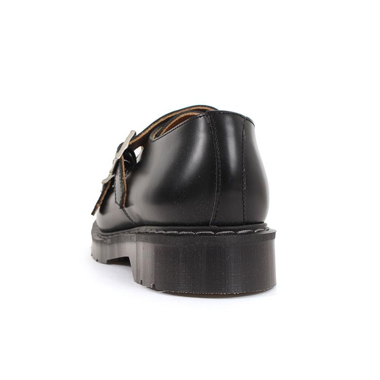 SOLOVAIR ソロヴェアー DOUBLE BUCKLE MONK SHOE ダブル バックル モンクシュー S0-157 ブラックハイシャイン 値下げしました