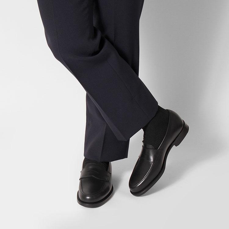 GENTIQUE ジェンティーク RODY ロディ ローファー 18235 ブラックの画像