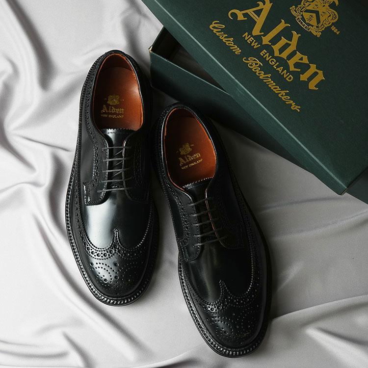 ALDEN Alden オールデン Long Wing ロング ウィング 9751 ブラック 