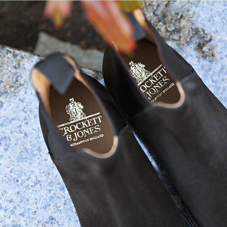 Crockett & Jones クロケットアンドジョーンズ CHELSEA 8 チェルシー 8 25887A-S01C1 ブラックスエードの画像