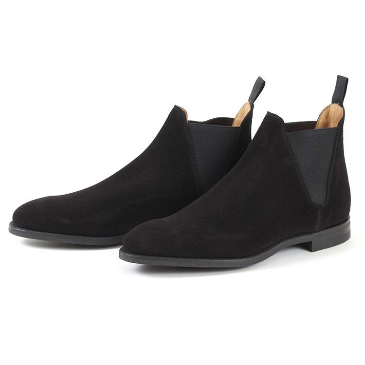Crockett & Jones クロケットアンドジョーンズ CHELSEA 8 チェルシー 8 25887A-S01C1 ブラックスエードの画像