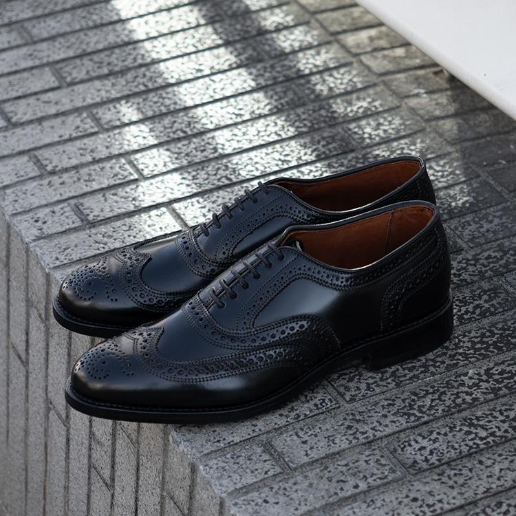 ALLEN EDMONDS アレンエドモンズ CAMBRIDGE SHELL CORDOVAN ケンブリッジ シェルコードバン 8605 D ブラックの画像