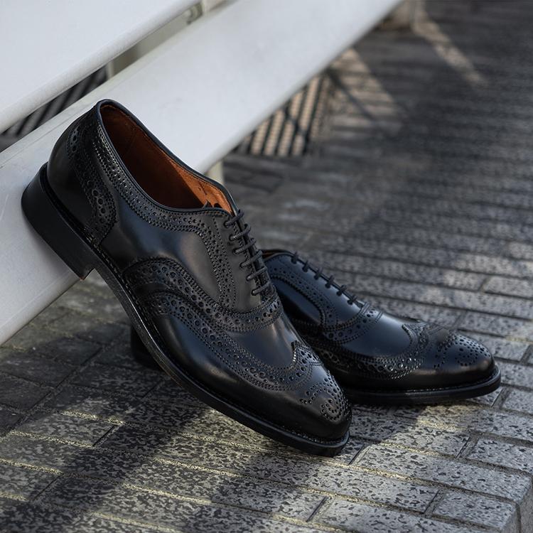 ALLEN EDMONDS アレンエドモンズ CAMBRIDGE SHELL CORDOVAN ケンブリッジ シェルコードバン 8605 D ブラックの画像