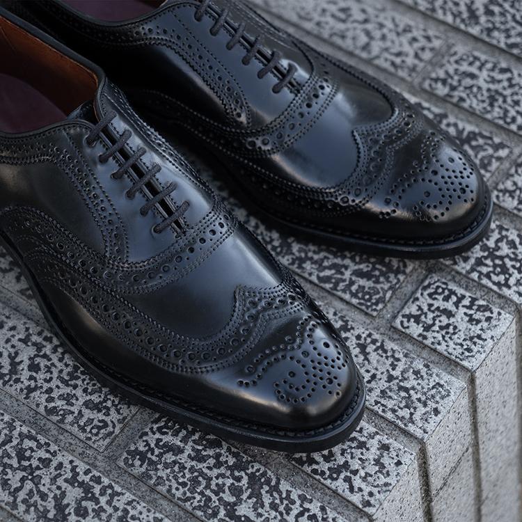 ALLEN EDMONDS アレンエドモンズ CAMBRIDGE SHELL CORDOVAN ケンブリッジ シェルコードバン 8605 D ブラックの画像
