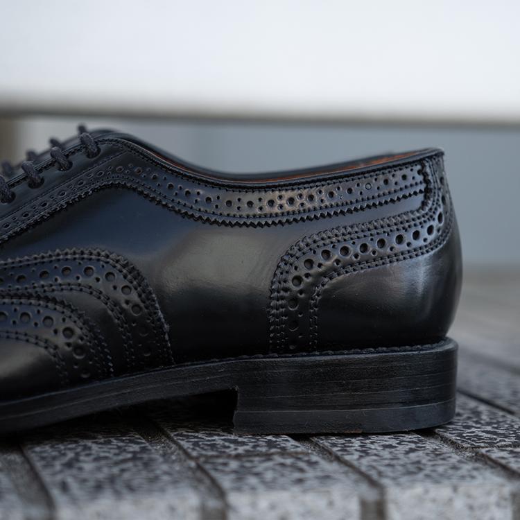 ALLEN EDMONDS アレンエドモンズ CAMBRIDGE SHELL CORDOVAN ケンブリッジ シェルコードバン 8605 D ブラックの画像