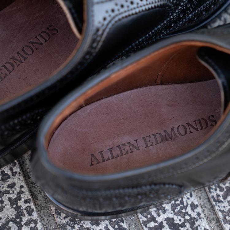 ALLEN EDMONDS アレンエドモンズ CAMBRIDGE SHELL CORDOVAN ケンブリッジ シェルコードバン 8605 D ブラックの画像