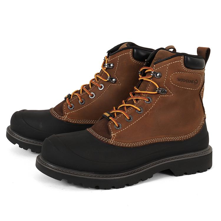 WOLVERINE Herren Floorhand Swamp Stiefel – Wasserdicht, Stahlkappe, 15,2 Cm Schaft, Dunkelbraun, Größe 44,5 EU
