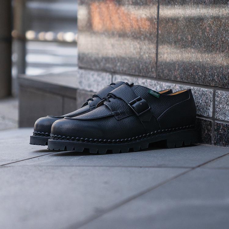 Paraboot × ENGINEERED GARMENTS パラブーツ エンジニアド ガーメンツ CHAMBORD BRIDE 234647 GR NOIR ブラックの画像