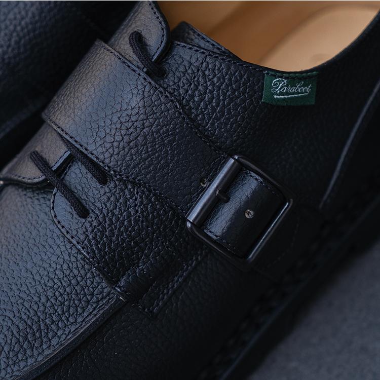 Paraboot × ENGINEERED GARMENTS パラブーツ エンジニアド ガーメンツ CHAMBORD BRIDE 234647 GR NOIR ブラックの画像