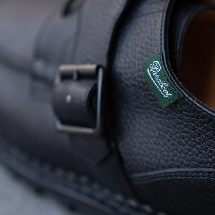 Paraboot × ENGINEERED GARMENTS パラブーツ エンジニアド ガーメンツ CHAMBORD BRIDE 234647 GR NOIR ブラックの画像