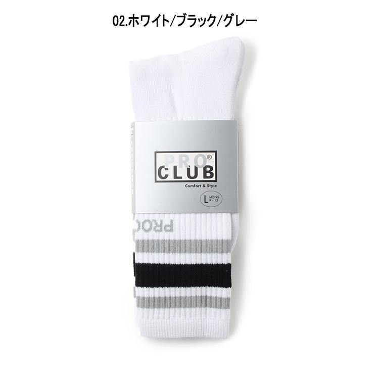 PRO CLUB プロクラブ メンズ ストライプ クルーソックス STRIPE CREW SOCK 03PC0902 | PRO CLUB | 06