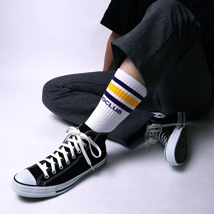PRO CLUB プロクラブ メンズ ストライプ クルーソックス STRIPE CREW SOCK 03PC0902 | PRO CLUB | 10
